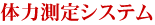 体力測定システム