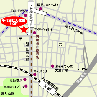 株式会社エイペックス大阪支社所在地図